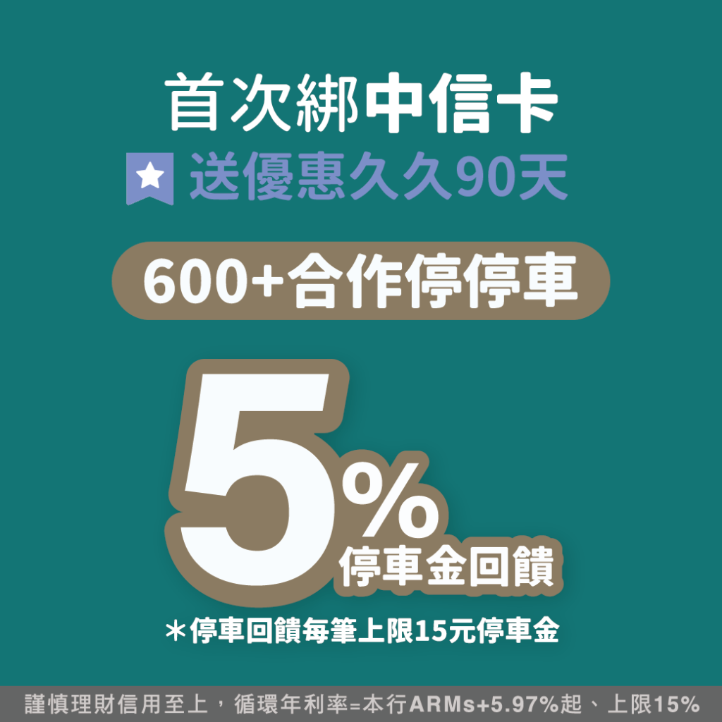 停車大聲公 停車優惠 銀行停車優惠 信用卡停車優惠 卡友權益 中國信託 中信